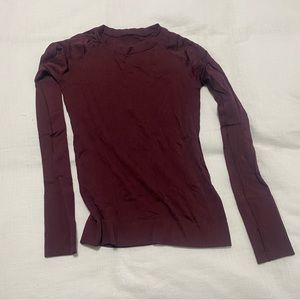 Lululemon long sleeve maroon